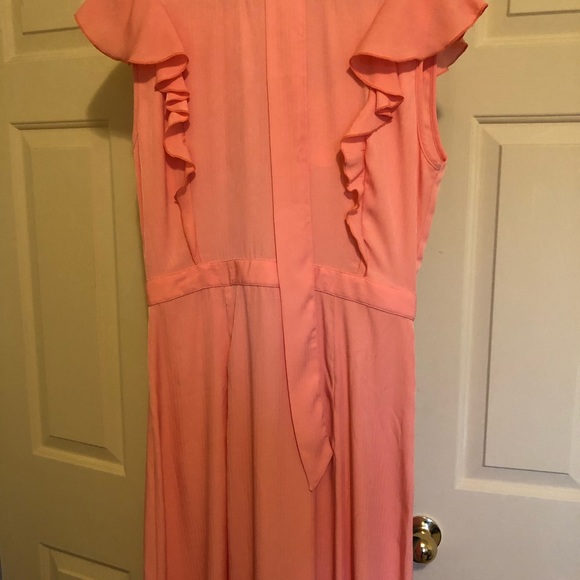 Christy Dawn Silk Blend Quinn Dress in Apricot - Picture 8 of 16